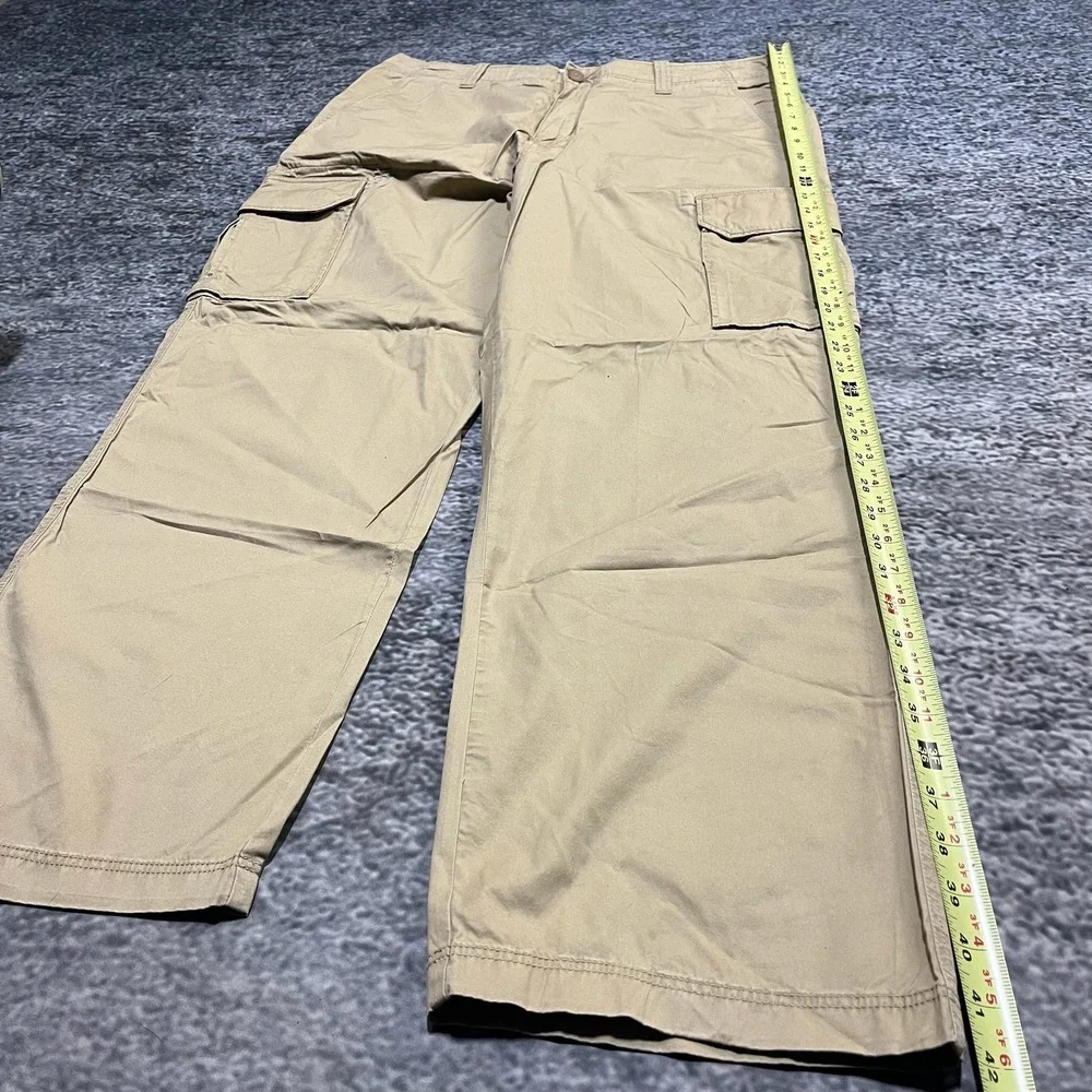 NWT J. Crew Cargo Pants Relaxed Fit Mens 34x30 Tan Ripstop Utility